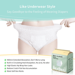 L/XL (10 Counts)Period Underwear | Disposable for Heavy Flow Women - BezBezz
