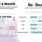 L/XL (10 Counts)Period Underwear | Organic & Disposable for Heavy Flow Women - BezBezz