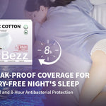 S/M (12 Counts)Period Underwear | Organic & Disposable for Heavy Flow Women - BezBezz