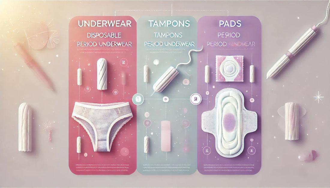 What Is the Difference Between Disposable Period Underwear, Tampons, and Period Pads? - BezBezz