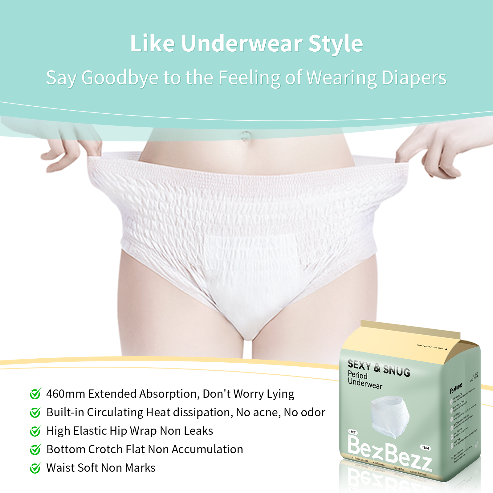 Disposable Period Underwear (12 Count) - BezBezz