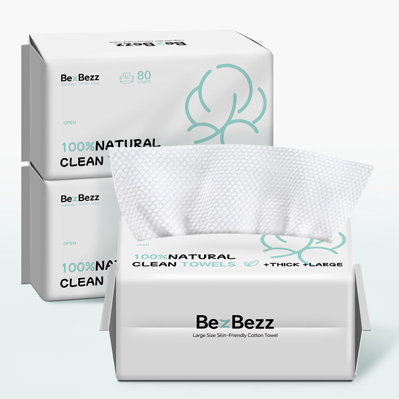 Disposable Skin Towels | Soft & Absorbent for Sensitive Skin 3 Packs