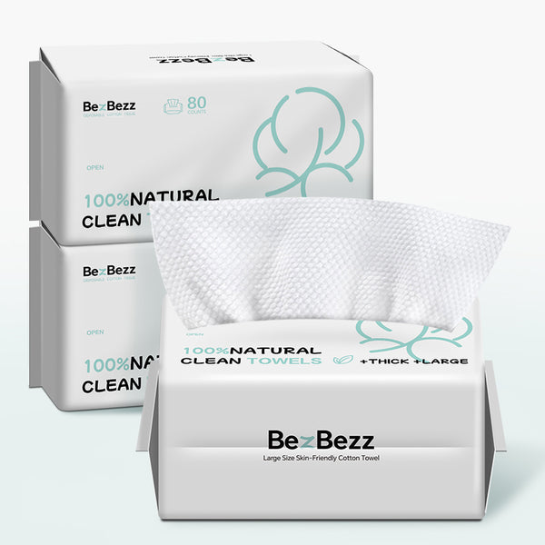 Disposable Skin Towels | Soft & Absorbent for Sensitive Skin 3 Packs