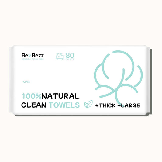 Disposable Face Towels (Pack of 80) - BezBezz