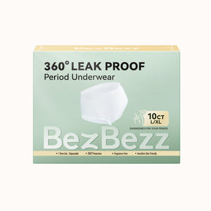 L/XL (10 Counts)Period Underwear | Disposable for Heavy Flow Women - BezBezz