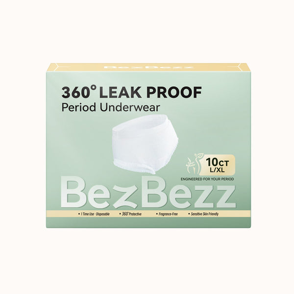 L/XL (10 Counts)Period Underwear | Disposable for Heavy Flow Women - BezBezz